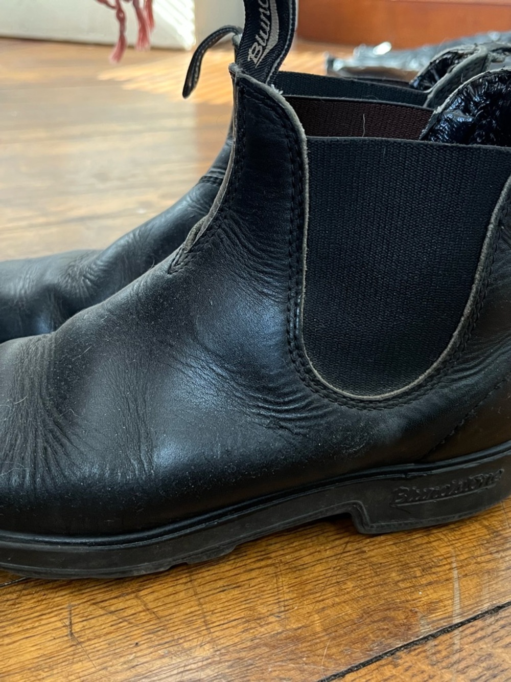 Blundstone Black Leather Chelsea Ankle Boots